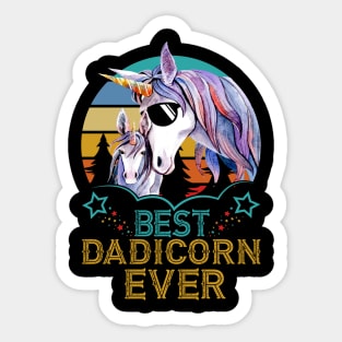 Father's day Best DadiCorn Ever Sticker